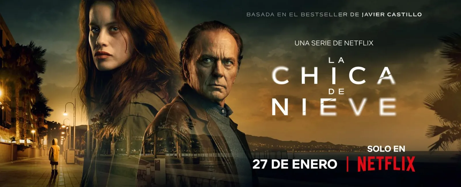 Sastre de rodaje de actores principales para serie La chica de nieve